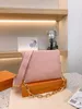 2024 Counter style tote bag luxury colour printing designer bag Genuine Leather chain bag shoulder bag crossbody bag clutch handbags evening bags purse wallets