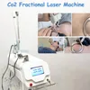 CO2 -laserbehandling Fraktionell laser skönhetsmaskin för huduppsättning akne ärravlägsnande