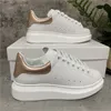 2023 Designer Casual Schoenen Mannen Vrouwen Leer Lace Up Witte Zool Espadrilles Oversized Flats Fluwelen Suède Platform Espadrille Sport Trainer Sneakers 36-45