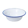 Bowls 1 Pc Old-Fashioned Enamel Bowl Thickened Fruit Pattern Salad Mixing/Rice Kitchen Dinnerware Home Decor