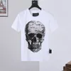 Plein Bear T-shirt Mens Designer Tshirts Vêtements de marque Hingestone Pp Skull Men T-shirt Round Neck Ss Skull And With Crystals Tshirt Top Tees 161681