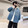 Kids Shirts Boys Baby's Blouse Coat Jacket Outwear Jean Spring Autumn Overcoat Top Party High Quality Children's Clothing 230321