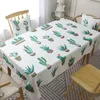 Сторонная ткань Sugan Life Flamingo Cactus Cover Polyester Tablecloth Coffee Dec