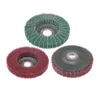 Roues de polissage abrasives de 4.5 pouces, disques à lamelles Non tissés, accessoires pour meuleuse d'angle, 10 pièces/paquet