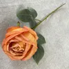 Dekorativa blommor Silkimitation Rose Branches Flash Diamond Roses Artificial Auditorium Shopping Mall Decoration Pink Fake Flower Twigs