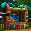 Barra inflable Tiki de 3m Lx2.5mW con palmera, pub portátil para beber, barras para servir para la fiesta en la playa de verano