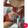 Seksi Kadın Mayo 2023 Micro Bikini Bandage Bikinis Seti Brezilyalı kadın mayo mayo yüzme takım elbise plaj kıyafeti