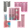 20 14 10Pairs Natural False Eyelashes Mix Style Lash Extensions Soft Wispy Fluffy Messy DD Curl Cruelty Free Faux 3d Mink Lashes Makeup