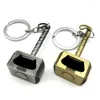 Keychains Hammer Beer Opener Keychain Shield Keyring Chains Key for Men Car Jewelry Gifts