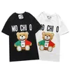 T-shirt imprimé ours en peluche de luxe Hommes Femmes Designer T-shirts Short Summer Fashion Brown check print Casual avec Brand Letter T-shirt Designers de haute qualité