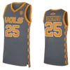 Tennessee Volunteers College 2 Julian Phillips Jersey Basketball 4 Tyreke Key 25 Santiago Vescovi 5 Zakai Zeigler 13 Olivier Nkamhoua Sewing NCAA man vrouw jeugd