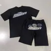 サマーショートスリーブTシャツメンズショーツスーツトラップスターファッションデザイナーTシャツヒップホップスウェットシャツコットンパンツセット日焼け止めデザイン新しい2023