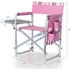 Cadeira esportiva com mesa lateral de cadeira de praia cadeira para adultos rosa