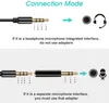 Microphones Daffodil MCP100B Lavalier Clip sur microphone 3.5mm Aux Mini mains libres pour téléphone portable PC caméra ordinateur portable