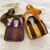 Borse da sera Stripes Stripes Beach Bot Bag Fashion Messenger Shopping del mercato delle borse di grande capacità