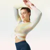Kvinnors T-skjortor Tie-Dye Long Sleeve Yoga Sport Top Fitness Gym Sports Wear för kvinnor Mjuka löpning fulla kläder
