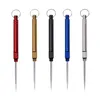 Rökning Färgglad metalllegering Cigar Stick Hookah Shisha Bowl Filter Hole Neede Rod Torra Herb Tobacco Cigarett Cleaning Holder Hook Poker Nails Tip Straw Dabber