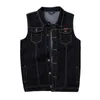 Men's Vests 8XLM e Homme Waistcoat Denim Jacket Jeans Summer Man Stretch 230320