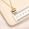 Never Fading 18K Gold Plated Luxury Brand Designer Pendants Necklaces Bag Stainless Steel Letter Choker Pendant Necklace Chain Jewelry Accessories LOVE Gifts