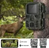 Caméras de chasse Caméra de chasse extérieure WiFi APP contrôle 1296P 24MP jeu Cam Vision nocturne mouvement activé étanche caméra de chasse 0.2s Trigge 230320