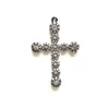 Charms 5st Religious Cross Pendants for Women Armband Men Necklace Making Bling Zirconia Handgjorda smycken Tillbehör Partihandel 230320