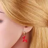 Voleaf koperen vergulde meisjesachtige zoete roze ballonhonden oorbellen voor vrouwen