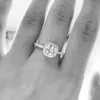 diamants legers anillo para mujer diseñador para hombre diamante plata fina Chapado en oro 18K T0P calidad más alta calidad de contador moda lujo premium regalos 010