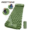 Outdoor-Pads, selbstaufblasende Matte mit Kissen, doppelte aufblasbare Matratze, Outdoor-Isomatte für Campingausrüstung, Reisen, Luftmatt 230320