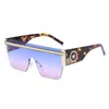 Grand cadre lunettes de soleil de créateur lunettes de soleil carrées hommes plage lunettes de soleil UV400 lunettes avec 7 couleurs en option de haute qualité