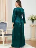 Robes de grande taille Robe longue en velours Ramadan Eid Abaya dubaï turquie musulman islamique vêtements africains pour les femmes Robe Musulmane