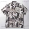 Mannen Casual Shirts WACKO MARIA Shirt Mannen Vrouwen Hoge Kwaliteit Inkt Schilderij Print Hawaiiaanse WACKO MARIA Korte T-Shirt T230321