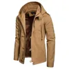 Giacche da uomo Giacca a vento Giacca militare con cappuccio Giacca a vento Cappotto casual Abbigliamento maschile Cappotti bomber da uomo autunno