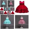 Abiti da ragazza Abbigliamento per ragazze Adolescenti Principessa Abito natalizio per costume Bambini Cotone 210 anni Abito Consegna goccia Baby Ma Dhepd