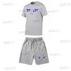 Men's Tracksuits TRAPSTAR Tracksuit Set Men T ShirtShorts Sets Summer Sportswear Jogging Pants Streetwear Harajuku Tops Tshirt Suit 220602 T230321
