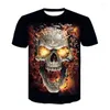 Men's T Shirts Skull Cello 3d T-shirt 2023 Summer Fashion Individual Short Sleeve Men/women Top