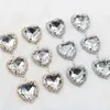 Dangle Earrings Exaggerated Rhinestone Three Big Heart Pendant Drop Stud Jewelry For Women Luxury Crystal Long Charms