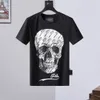 Plein Bear T-shirt Mens Designer Tshirts Vêtements de marque Rhingestone Pp Skull Men T-shirt Round Neck Ss Skull et Plein with Crystals Tshirt Top Tees 161688