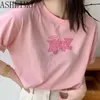 レディースTシャツ女性カワイイラッツマウスツリープリントハラジュクサマー夏tシャツ