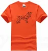 Мужские рубашки простые геометрические линии для собак Стильная повседневная хлопковая футболка с короткими рукавами