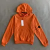 Fleece Sweat Hoodie Men's Casual Pullover With Hat Lens Applique