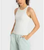 Lu-343 ebb to Street Tank Top Yoga Outfits女性のレーサーバックスリムフィット