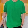 T-shirt da uomo Luxury Uomo Donna T-shirt estiva Uomo Verde Asciugamano tridimensionale Mezza manica Camicia basic casual O Collo Tinta unita Oversize 230321