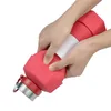 Borraccia da 650 ml Borraccia portatile da corsa per sport all'aperto con manubri Borraccia pieghevole in silicone creativa