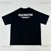 Erkek Tişörtler Siyah Beyaz Kahverengi Cole Buxton T Shirt Erkek Kadınlar 1 En Kaliteli Mektup Baskı T-Shirt Kısa Kol CB Üst Tees T230321