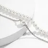 Geschichtete Perlen-Armbänder für Frauen, trendige Charms, Perlen-Handketten, modische Armbänder, Schmuck-Accessoires als Handgeschenk