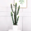 Flores decorativas cactus planta suculenta artificial Planta falsa deserto bola de espinho de espinhos de largada de flores Decoração de jardim da família