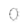 The New Popular 925 Sterling Silver Pandora Ring Heart Intertwines The Crown Series Versatile Couple Rings Jewelry Accessories