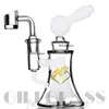 5,6 pollici mini bicchiere colorato bong acqua di vetro pesante Pipa dab rig bong piattaforme petrolifere gorgogliatore raccoglitore di cenere Tubi di fumo spessi Banger al quarzo Narghilè per unghie