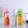 물병 창조적 인 병 커플을위한 귀여운 야외 휴대용 우유 Jiuce Drinkware 플라스틱
