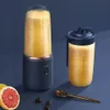 Fruit Vegetable Tools Mini Portable Blender Wireless Electric Juicer Lemon Orange USB Charging Juicing Cup Squeezer Smoothie Machine 230320